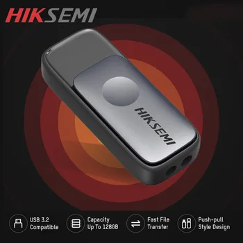 HIKSEMI USB 3,2 Высокоскоростной Флэш-Накопитель Pen Drive Водонепроницаемый Флэш-диск Mini Memory Sticks 128 ГБ U-Диск Pen Drive