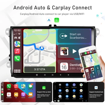 Podofo Android 11 Для Фольксваген Гольф Поло Шкода Октавия Пассат Радио 2 Din Авто Carplay GPS Радио HiFi Изображение 2