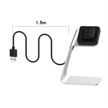 Быстрое Зарядное устройство Для смарт-часов Fitbit Versa 3/Sense Зарядная док-станция USB Power Cradle Кабель Для Зарядки Fitbit Sense Versa3 Изображение 2