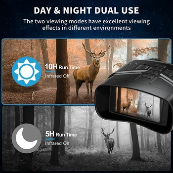 Бинокль ночного видения NV4000B 4K HD, Телескоп с цифровым зумом, Очки ночного видения для охоты, наблюдения в кемпинге Изображение 2
