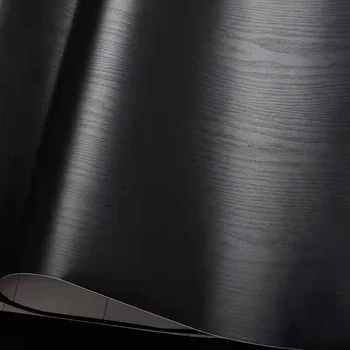 Белая древесно-зернистая самоклеящаяся бумага Для ремонта мебели, водонепроницаемые и маслостойкие наклейки из черной древесно-зернистой бумаги