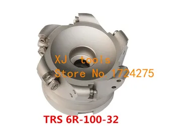 TRS-6R-100-32- 6T, фреза с ЧПУ с круглой поверхностью, фрезерные инструменты, твердосплавная вставка для торцевой фрезы RDMT1204