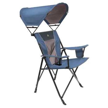 Уличный зонт от солнца GCI Comfort Pro, Лишайниковый синий, Стул для взрослых