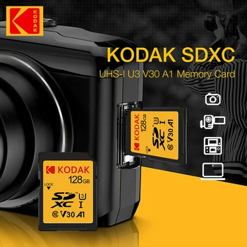 Kodak Ультра Оригинальная SD-карта 32 ГБ SDHC 64 ГБ 128 ГБ 256 ГБ 512 ГБ SDXC Class10 Карта памяти C10 USH-1 Поддержка камеры Car DV SLR Изображение 2