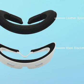 Новый модернизированный кронштейн для интерфейса лица VR, губчатая накладка, удобная губчатая накладка для лица, дышащий чехол для подушки для лица для Pico 4 VR Изображение 2
