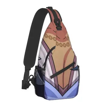 Kaeya Tiddies Genshin Impact Sling, Нагрудная сумка через плечо, мужской Модный рюкзак для путешествий на Велосипеде Изображение 2