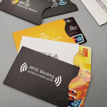 1 шт. Модный противоугонный чехол для RFID-защиты кредитной карты, Блокирующий чехол для держателя карты, чехол для кожи, Защитный чехол для банковской карты