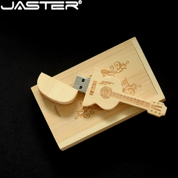 Гитара JASTER Maple Деревянная USB 2.0 64GB 32GB 16GB Флэш-накопитель U-Дисковые флешки с Бесплатным Пользовательским ЛОГОТИПОМ Подарки для Свадебной фотографии