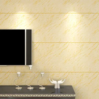 Современные обои с имитацией мраморной плитки, Упрощенная 3D-пленка и телевизионная стена, Спальня, гостиная, Телевизионная фоновая стена Изображение 2