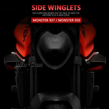Monster937 Крылышки Обтекателя Для DUCATI Monster 937 Plus SP MONSTER 950 Защита Бокового Крыла Мотоцикла Крылышки 2021 2022 2023 Изображение 2