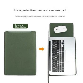 Чехол для сумки для ноутбука большой емкости 13,3 дюйма, чехол для ноутбука из искусственной кожи, чехол для ноутбука Ipad, модный кожаный чехол для сумки для ноутбука