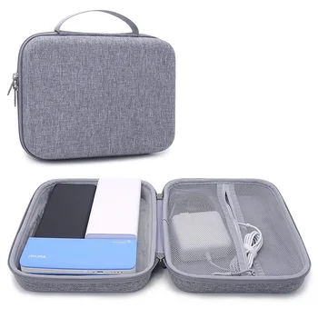 Серый внешний органайзер для жесткого диска, сумка для банка питания, кейс, электронное устройство, продукт/Гарнитура, Беспроводная клавиатура, планшет/МИНИ-ПК
