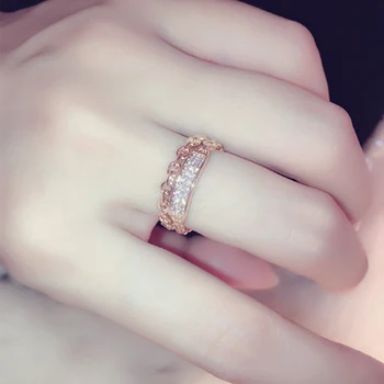 Модное геометрическое кольцо серебристого цвета, женские обручальные кольца для вечеринки, обещающие обручальные кольца для мужчин и женщин, лучшие подарки Изображение 2
