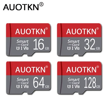 Auoktn Micro sd card CD 128 ГБ 256 ГБ Флэш-карта памяти 8 ГБ 16 ГБ 32 ГБ Class10 SDHC SDXC Mini sd card 64 ГБ microSD флэш-накопитель