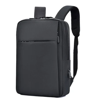 Противоугонный рюкзак для ноутбука, дорожная сумка большой емкости, Мужской Водонепроницаемый рюкзак, школьная сумка для студентов-черный