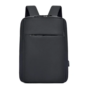 Противоугонный рюкзак для ноутбука, дорожная сумка большой емкости, Мужской Водонепроницаемый рюкзак, школьная сумка для студентов-черный Изображение 2