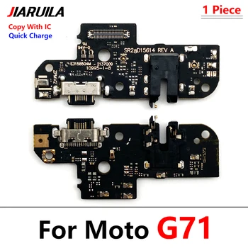 Новый USB Порт Для Зарядки Плата Зарядного Устройства Гибкий Кабель Для Motorola Moto G22 G71 G51 5G док-станция С Микрофоном Изображение 2
