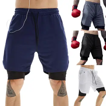 80% Прямая поставка!!Спортивные мужские шорты для спортзала, быстросохнущие тренировочные брюки из дышащего полиэстера, подходящие для занятий спортом и фитнесом