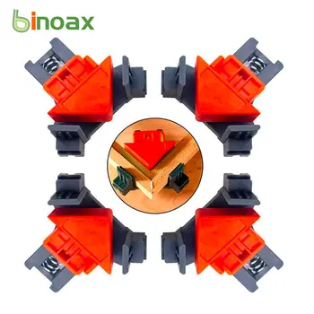 Binoax 4 шт. 90-градусные Прямоугольные Зажимы, Фиксирующие Зажимы, Регулируемый Угловой Зажим для сварки