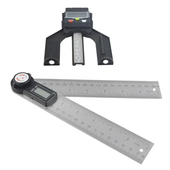 Цифровой инструмент для измерения угла наклона -Цифровой измеритель высоты и угла наклона для фрезерных столов, инструменты для измерения глубины пиления, Деревообрабатывающие инструменты