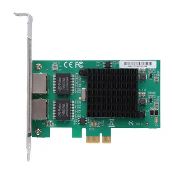 PCI-Express с двумя Портами 10/100/1000 Мбит/с, Гигабитная карта Ethernet, Серверный адаптер NIC EXPI9402PT, контроллер Intel 82571 Изображение 2