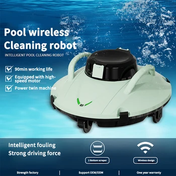 Интеллектуальный Беспроводной Очиститель бассейна Подводная Автоматическая Машина Для Всасывания сточных вод Роботизированное Чистящее Оборудование С функцией Самостоятельной парковки
