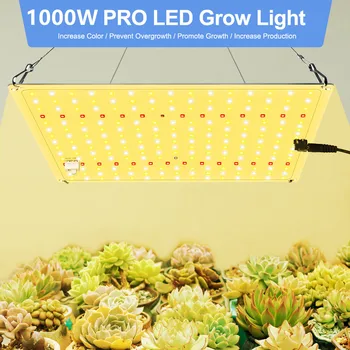 Полный Спектр QBZ 1000 Вт Samsung LM281B Затемняемый Квантовый светодиодный светильник для Выращивания С 3000 К 3500 К ИК Для Комнатных растений, Теплицы, Палатки Изображение 2
