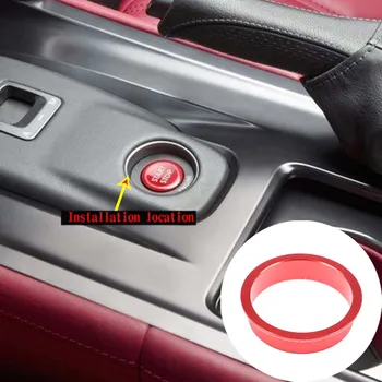 Один ключ для запуска внешнего кольца наклейка для Nissan GTR R35 2008-2016 автомобильный стайлинг из алюминиевого сплава аксессуары для модификации автомобиля