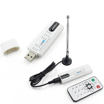 2X USB 2,0 Цифровой DVB-T/T2 SDR + DAB + FM HDTV ТВ-тюнер Приемник Stick Изображение 2