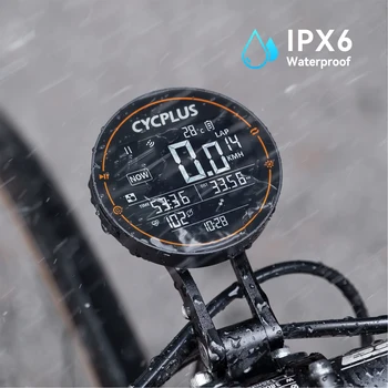 CYCLPLUS M2 Беспроводной GPS Велосипедный Компьютер ANT + Bluetooth Велосипедный Дорожный Велосипед MTB Водонепроницаемый Измеритель скорости, Частота вращения, Аксессуары для питания Изображение 2