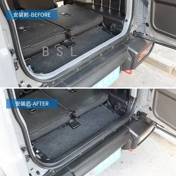 Внутренняя Накладка На Задний Бампер Задней двери Автомобиля для Suzuki Jimny JB64 JB74 2018-2020 Задняя Накладка На крышку багажника Изображение 2