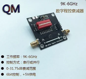Программируемый радиочастотный аттенюатор 9K-6GHz Цифровой аттенюатор с регулируемым ослаблением 7 бит и регулировкой 31,75 дБ