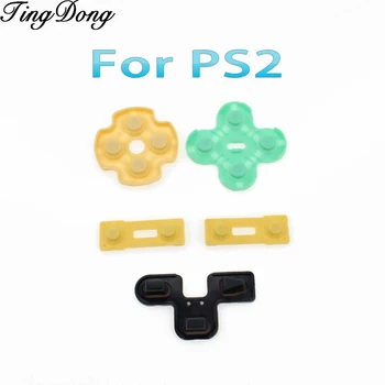 3 комплекта сменных силиконовых резиновых токопроводящих прокладок Кнопок сенсорных панелей для Playstation 2 Контроллер PS2 Запчасти для ремонта