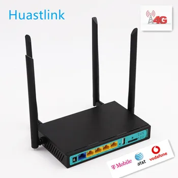 Huastlink 4G LTE Маршрутизатор Openwrt Беспроводной Маршрутизатор Разблокировка Sim Wifi Маршрутизатор CAT4/CAT6 16M Flash 128M RAM и слот для sim-карты WE2416