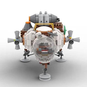 BuildMoc Большой Размер Внешний Очаговый Корабль Космический корабль Набор строительных блоков Дикий Космический Дирижабль Космический корабль Кирпичная игрушка Для детского подарка Изображение 2