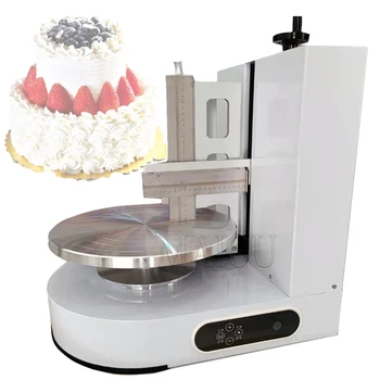 Машина Для Розлива Покрытия С Автоматическим Распределением Крема для Торта 4-12 Дюймов Электрическая Машина Для Разглаживания Разбрасывателя Крема для Торта, Хлеба