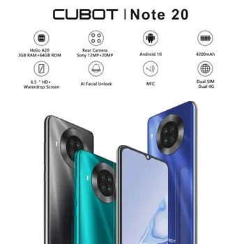 Мобильный телефон Cubot Note 20 с NFC 6,5 