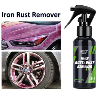 HGKJ S18 Порошковая очистка автомобильных красок и колес от частиц железа, супер спрей для удаления ржавчины и пыли, многоцелевая очистка металлической поверхности