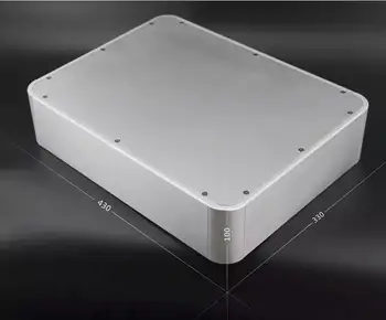 W430 * H100 * D330mm Полностью алюминиевый корпус округлый предусилитель ЦАП аудио ламповый усилитель Корпус 