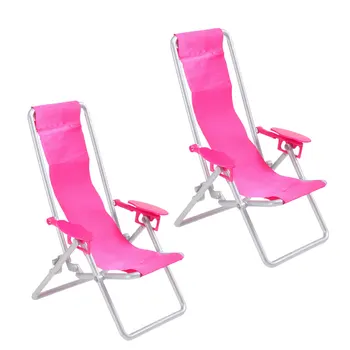 2 шт. миниатюрный пляжный стул, Складной шезлонг, имитация детских подарков, Домашний шезлонг, модель домашнего пляжа