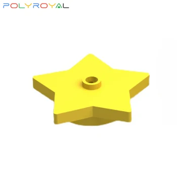 Строительные блоки запчасти 4x4x2/3 пятиконечная звезда со средним отверстием 6248804 1 шт. MOC, совместимые с брендами игрушек для детей 39611