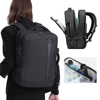 15,6-Дюймовый Рюкзак для ноутбука, Мужской Водонепроницаемый Повседневный Рюкзак для студентов Колледжа с USB-зарядкой Изображение 2