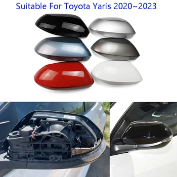 Автомобильные Аксессуары Для Toyota Yaris 2020 ~ 2023 Крышка Зеркала заднего вида Корпус Зеркала заднего вида Корпус Корпуса Зеркала заднего Вида