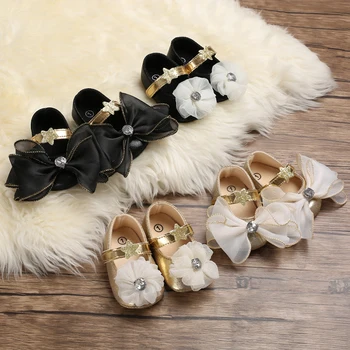 Детская весенне-осенняя модная обувь для маленьких девочек с прекрасной нескользящей подошвой из мягкой ткани
