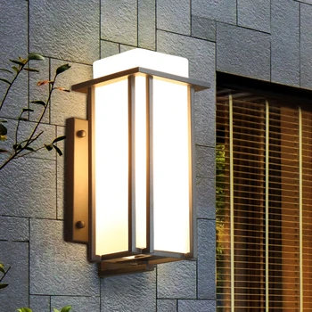 Светодиодный настенный светильник Водонепроницаемый Современный светильник для крыльца, наружный декор сада, светильник для дворового настенного бра