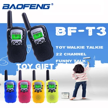 2шт Baofeng BF-T3 PMR446 Портативная рация Лучший Подарок для Детей Портативное радио T3 Мини Беспроводное Двухстороннее Радио Детская Игрушка Woki Toki