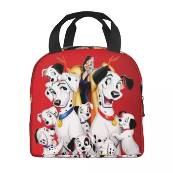 2023 Новый Анимационный Ланч-Бокс с Далматинцами Многофункциональный Кулер для Пятнистых Собак, Термоизолированная сумка для ланча Для школьников Изображение 2