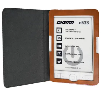 Чехол для чтения электронных книг Digma E-ink, кожаный чехол для защитного кармана, многие модели с магнитным откидным фолиантом Изображение 2