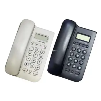 Телефон Настенный телефон Домашний офис Отель входящий идентификатор вызывающего абонента ЖК-дисплей челнока