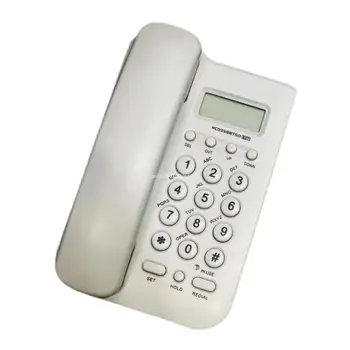 Телефон Настенный телефон Домашний офис Отель входящий идентификатор вызывающего абонента ЖК-дисплей челнока Изображение 2